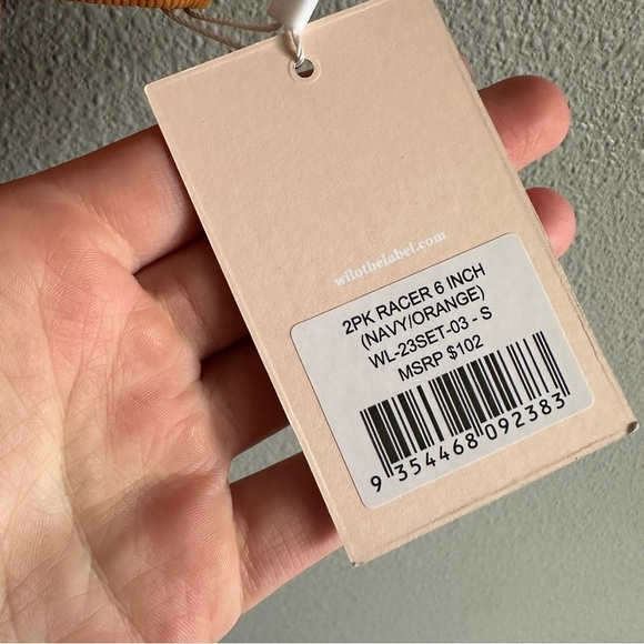 NWT Wilo Navy and Orange high Neck Sports Bra Small - Picture 3 of 11